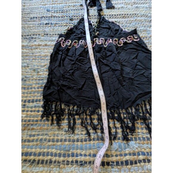 Vtg Rampage Halter Top M Fringe Fairy Grunge Boho Festival Y2K Baddie - Picture 3 of 7